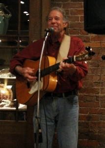 Larry at the Acoustic Cafe, Winona MN, December 2015